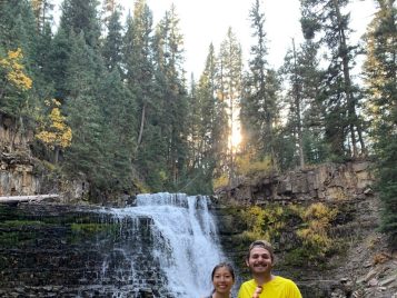 Amanda Shao (‘22) with alum Mark Castañeda (‘21), Gallatin River Task Force | 2021  